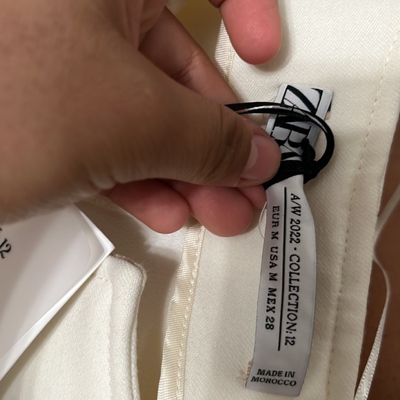 ZARA limited edition white long sleeve dress size m - Picture 10 of 12